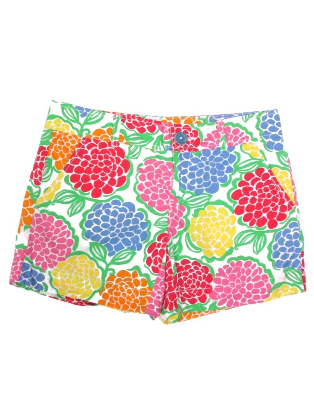 LILLY PULITZER Multi Color Floral Cotton Shorts size 0 /241